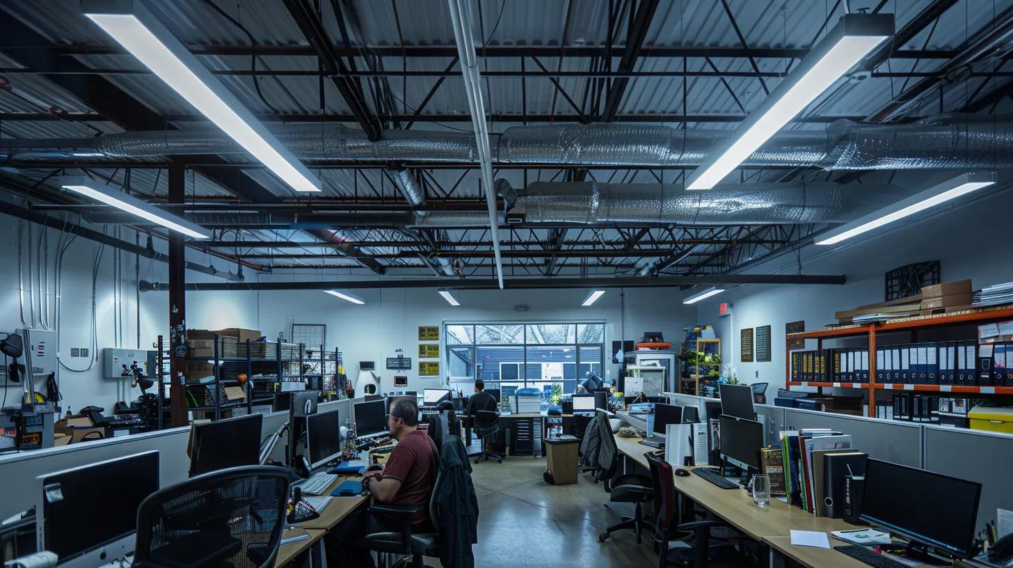 a bustling urban plumbing service office, illuminated by bright, overhead fluorescent lights, showcases technicians expertly using advanced diagnostic tools to assess a burst pipe, emphasizing their 24/7 emergency response capabilities. Hydro Jetting Solutions for Serious Clogs in Anaheim
